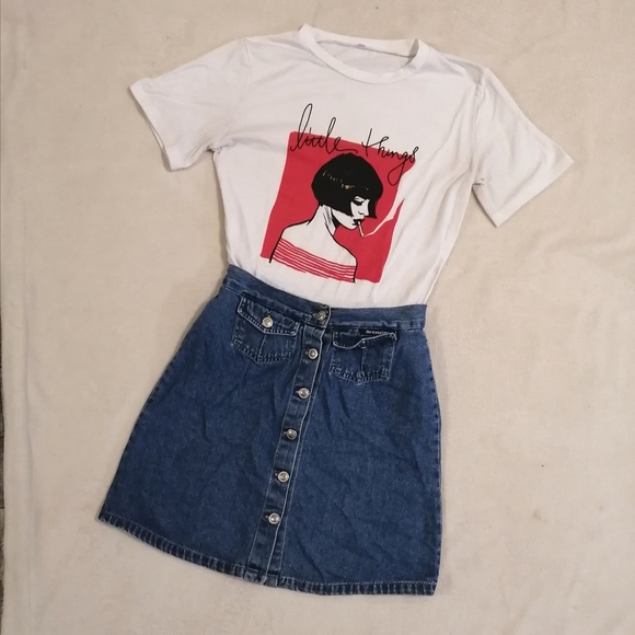 Vintage Dresses & Skirts - 3/30$ Vintage 90's jean skirt